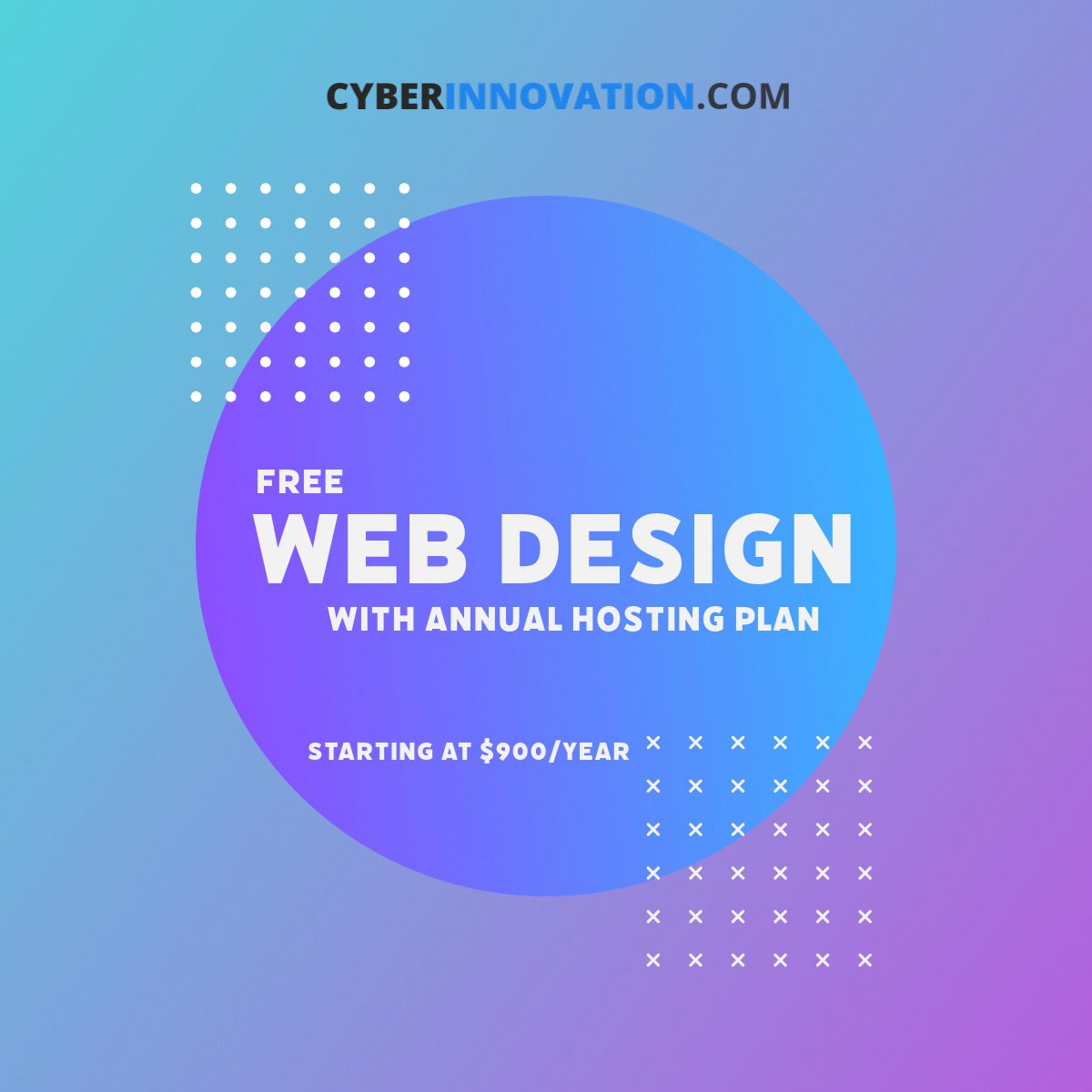 Free Web Design with annual hosting