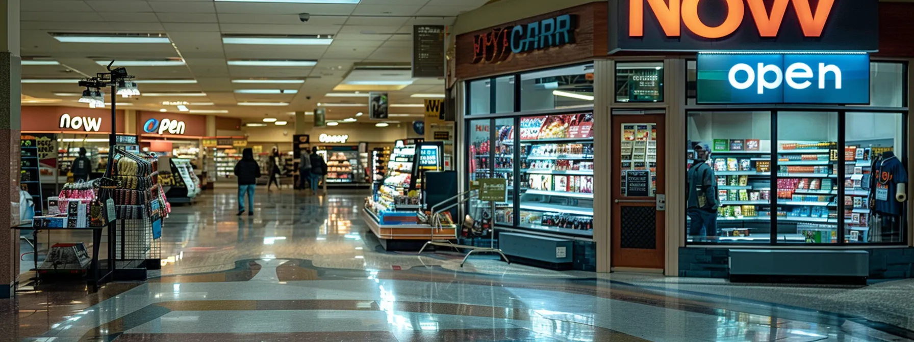 a retail store with a prominently displayed 