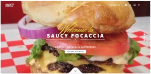 Saucy Focaccia Restaurant Web Design